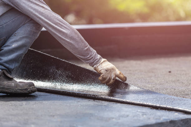 Professional Basement Waterproofing technician working in Hamlet, IN